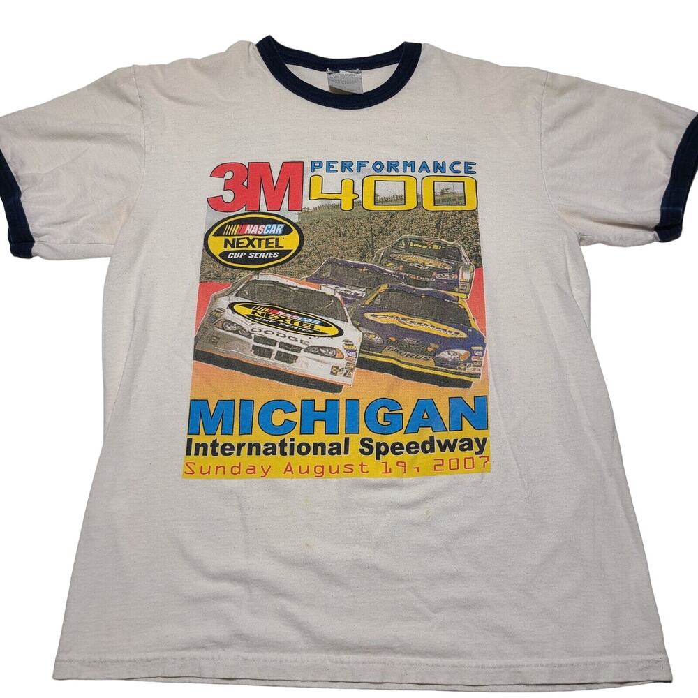 NASCAR 3M 400 Michigan International Speedway 2007 T-Shirt Men’s Large Racing